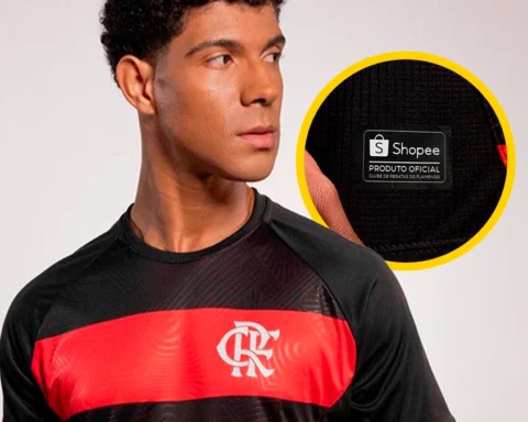 Camisa Oficial Flamengo e Shopee 2026