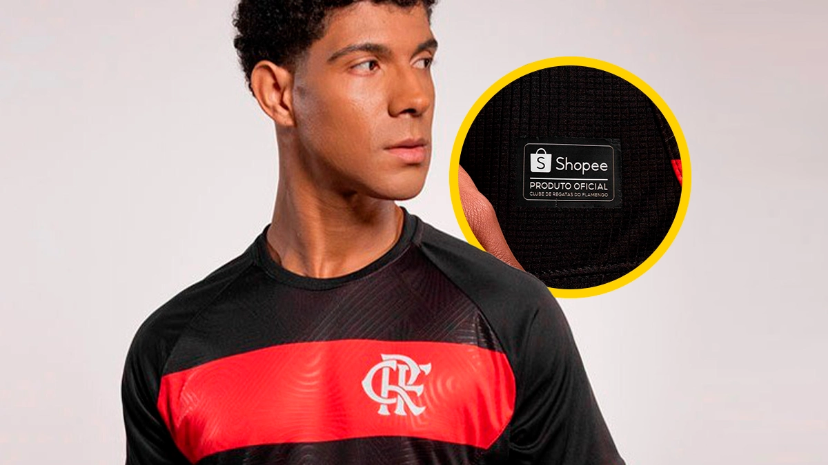 Camisa Oficial Flamengo e Shopee 2026