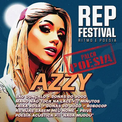 Capa do álbum ao vivo Azzy (Ao Vivo no REP Festival), de Azzy (2022)
