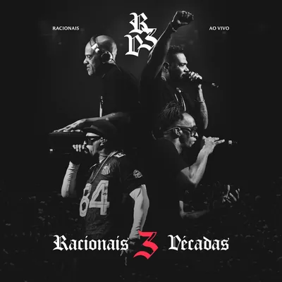 Capa do álbum ao vivo Racionais 3 Décadas, de Racionais MC's (2023)