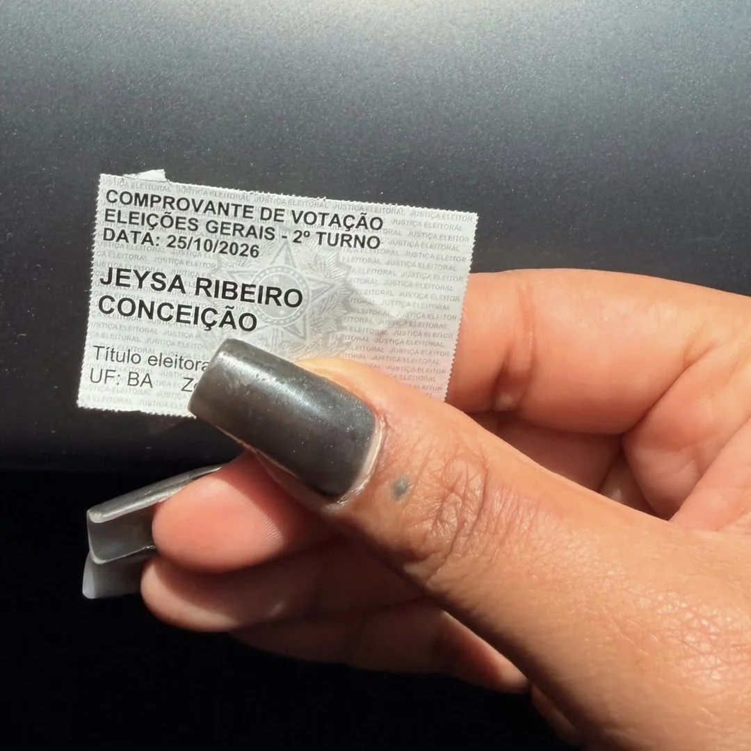Comprovante de votação do segundo turno de 2026 de Duquesa