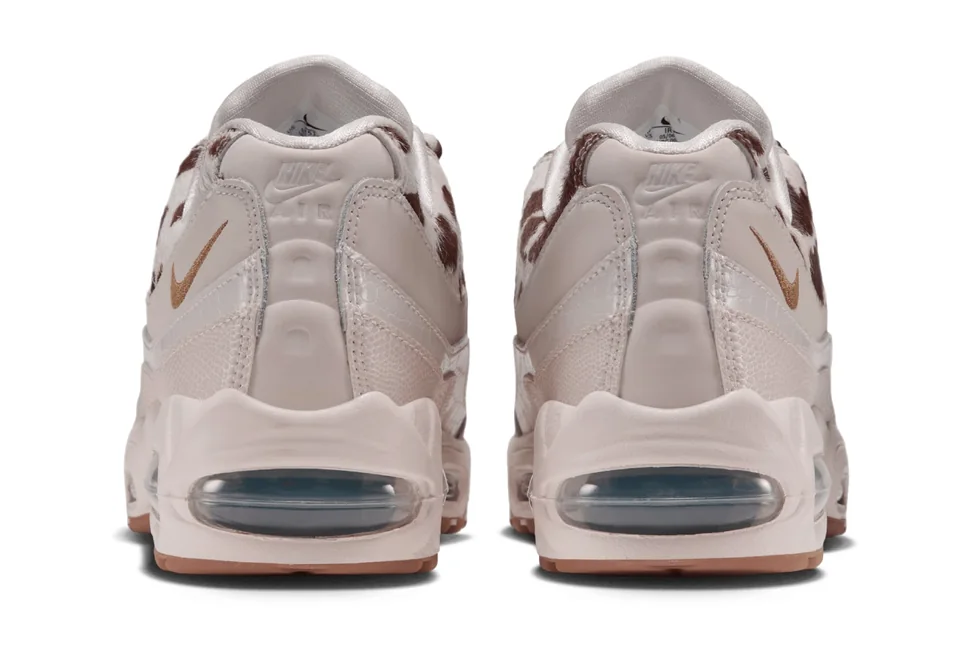 Calcanhar do Air Max 95 Cow Print com a câmara de ar Big Bubble